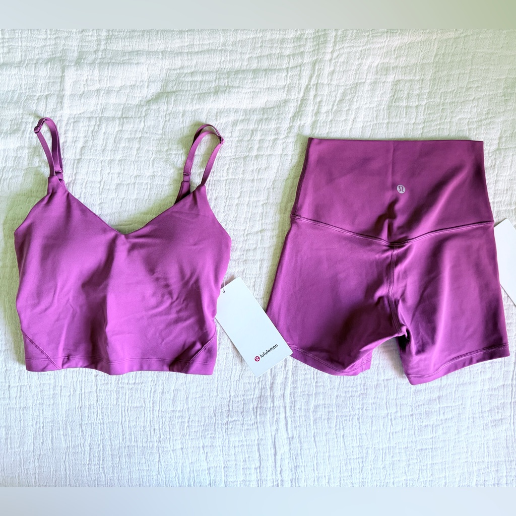 Lululemon Washed Mauve Align Set